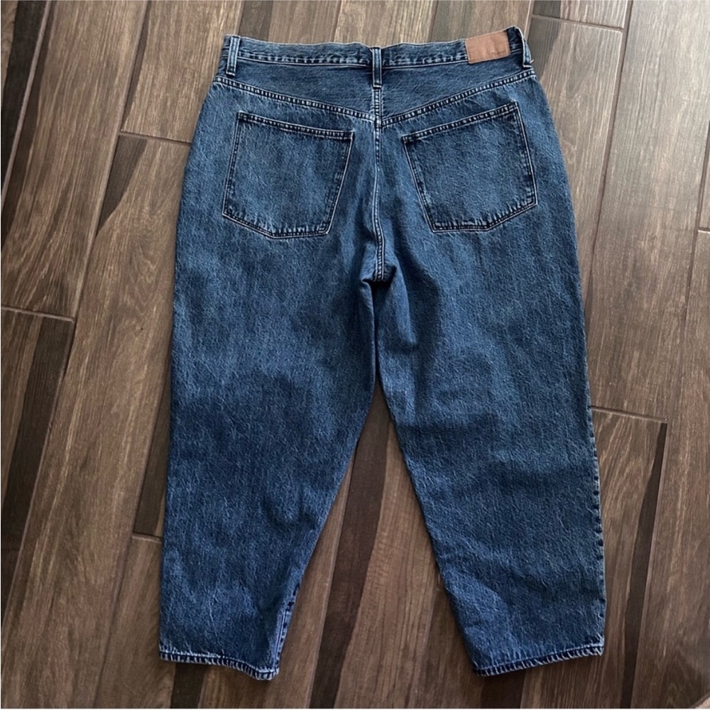 Madewell Balloon Jeans in Sandford Wash Sz 33 - Picture 6 of 8